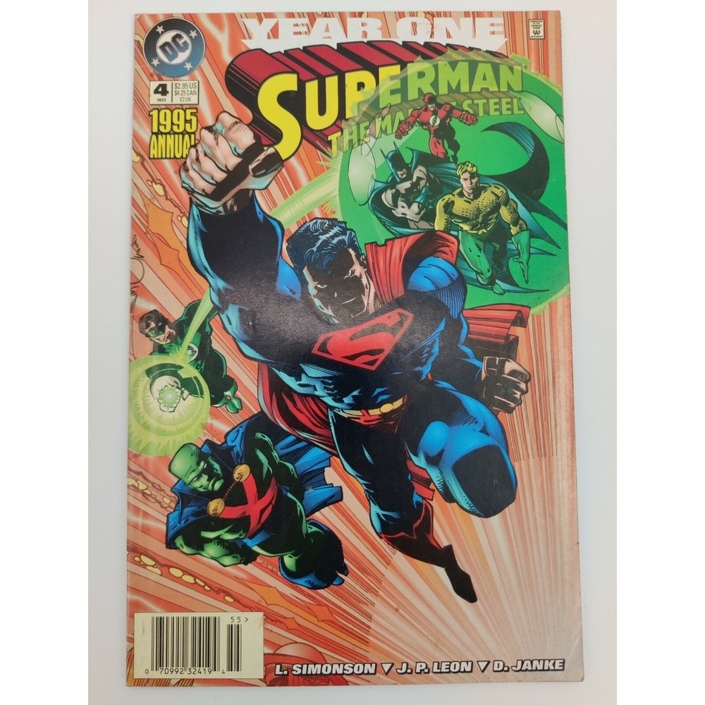 SUPERMAN THE MAN OF STEEL ANNUAL #4 1995‎ DC